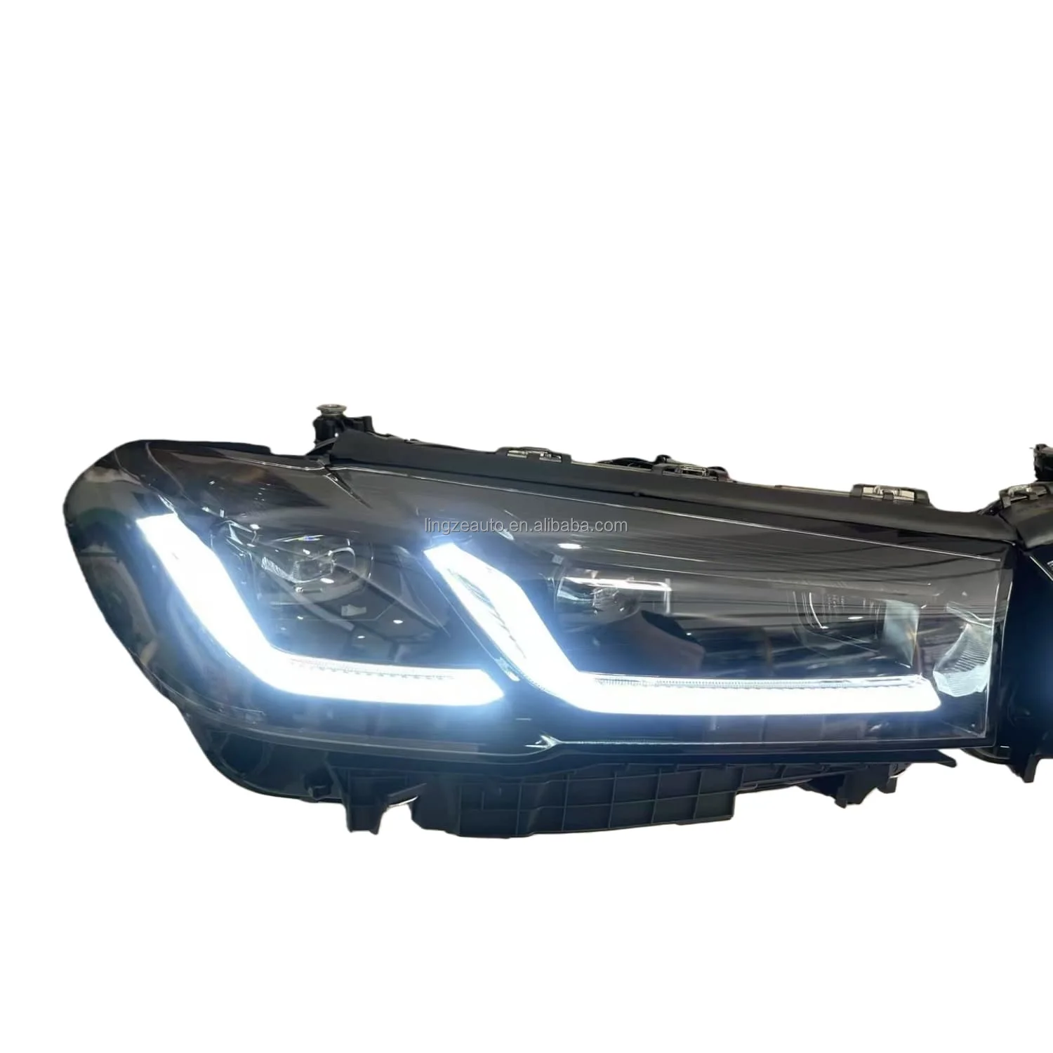 Faro LED Ahumado Negro para BMW G30s 2021-2023, Serie 5, Faro LED Modificado, Conexión Directa, Venta Directa de Fábrica