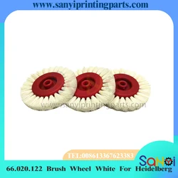 10 PCS Heidelberg Brush Wheel White 66.020.122 11mm For 08 05 Feeder Press Paper Roller Printing Machine Parts