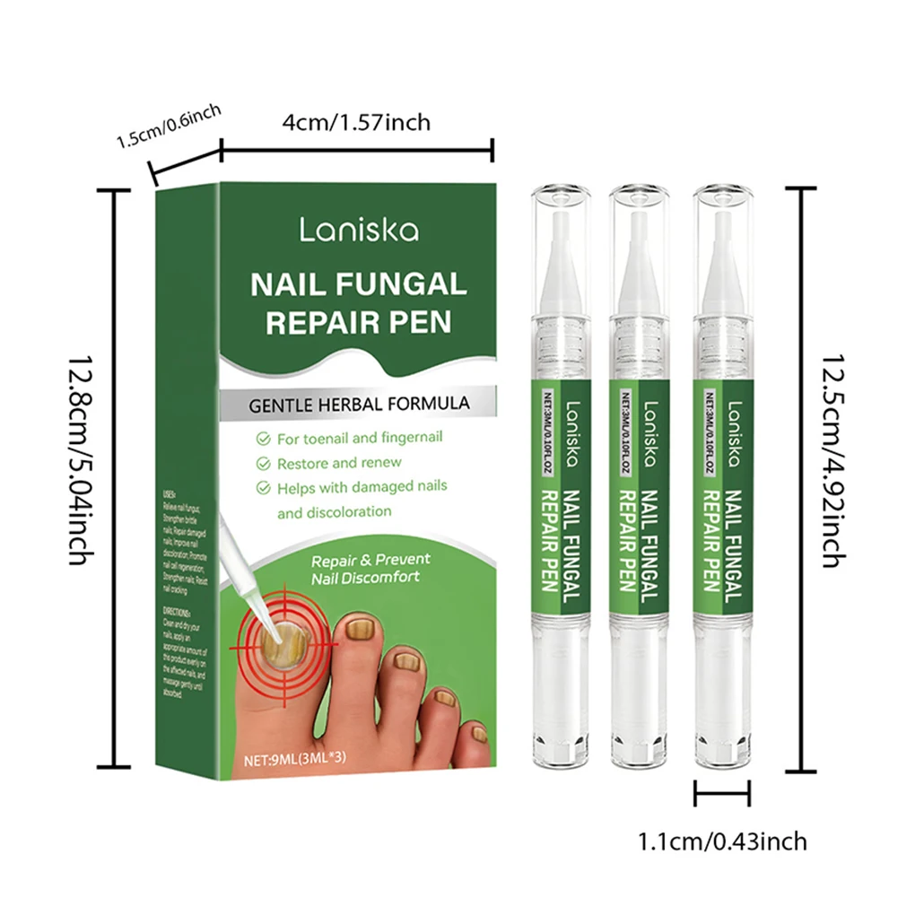 قلم علاجات فطريات الأظافر لتلف الأظافر، قلم مضاد للفطريات للأظافر، يعزز تجديد أضرار الأظافر، لجميع أنواع الأظافر