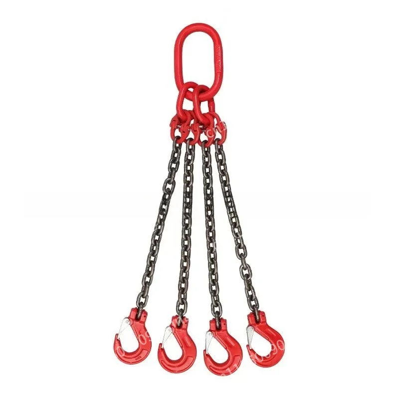 Industrial G80 Lifting Chain Sling 1-200 Ton with Crane Hook Complete Hoisting Rigging Set