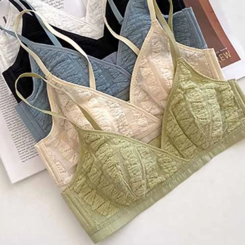 حمالة صدر عميقة على شكل حرف V قابلة للتنفس، ملابس داخلية مضادة للترهل للنساء، حمالة صدر شبكية رفيعة مقاومة للصدمات #1