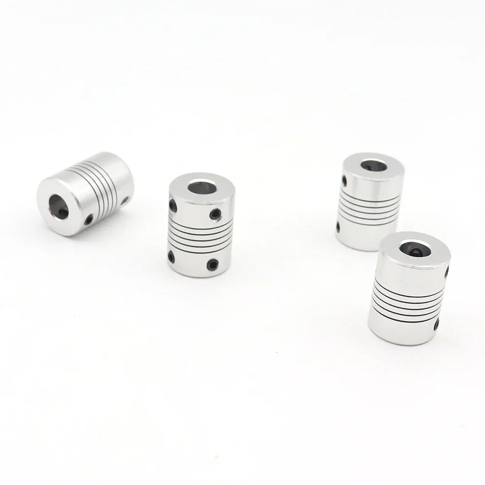 4pcs 5x6 5mm to 6mm D19L25 Aluminum Alloy Z Axis Flexible Coupling For Stepper Motor  Coupler Shaft Couplings 3D Printer Parts