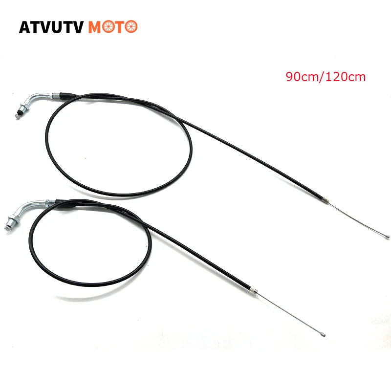 90cm 120cm Motorcycle Accelerator Bent Cable Throttle Cable For ATV 50cc 90cc 125cc Pit Bike TTR SSR Motocross Pit Dit Bike