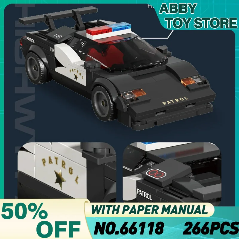 

Xbert 66118 Highway Patrol Car Building Blocks Striking Bricks Assembly puzzle Toy Christmas Gift For Boy Adults Kids