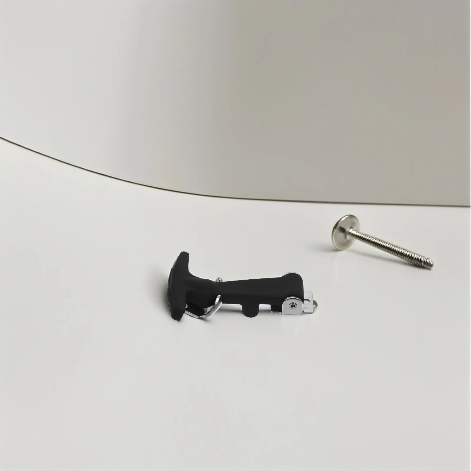 2 قطعة الفولاذ المقاوم للصدأ المطاط T-مقبض مزلاج امتصاص الصدمات قفل محرك السيارة لصندوق التبريد مقطورة غطاء المحرك خزانة دائم