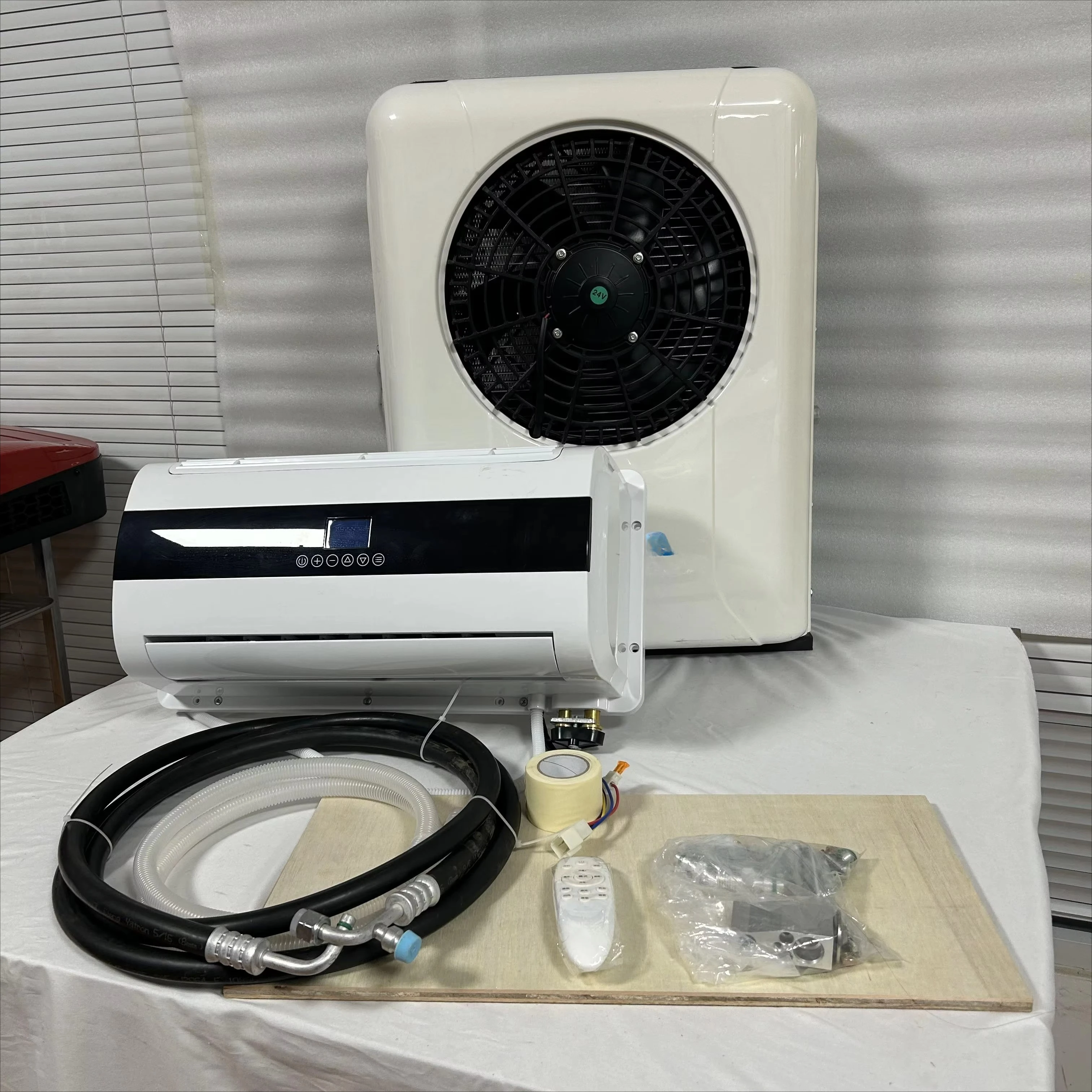 حار بيع تكييف الهواء وقوف السيارات 12 فولت RV تكييف الهواء 24 فولت شاحنة تكييف الهواء #5