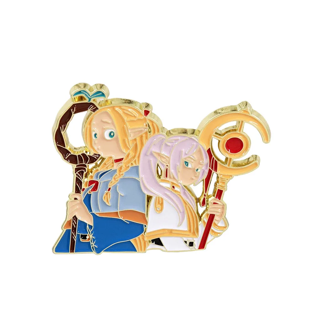 أنيمي فريرين ما وراء نهاية الرحلة مارسيل تأثيري حلي شارة دبوس اكسسوارات ظهره قلادة دعامة معدنية بروش هدية #4