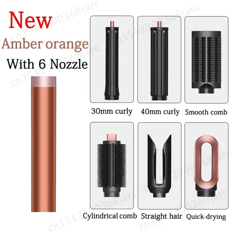 Negative Ion Blow Dryer HS09 6-In-1 Multi-Function Hair Care Styler Curling Iron Combination for Styling And Grooming Hairdryer