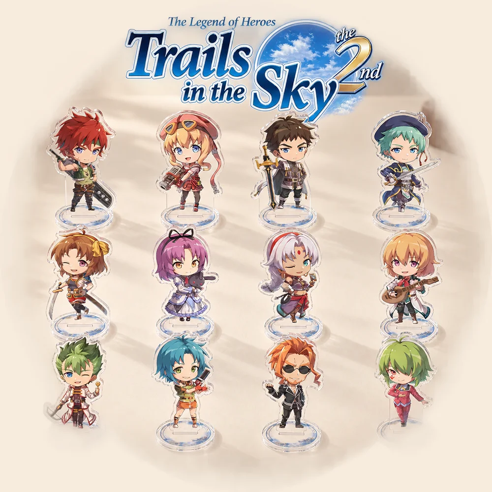The Legend of Heroes Trails in the Sky the 2nd 10cm Acrylic Stand Figures Keychain Desktop Tabletop Ornament Gamers Fans Gift