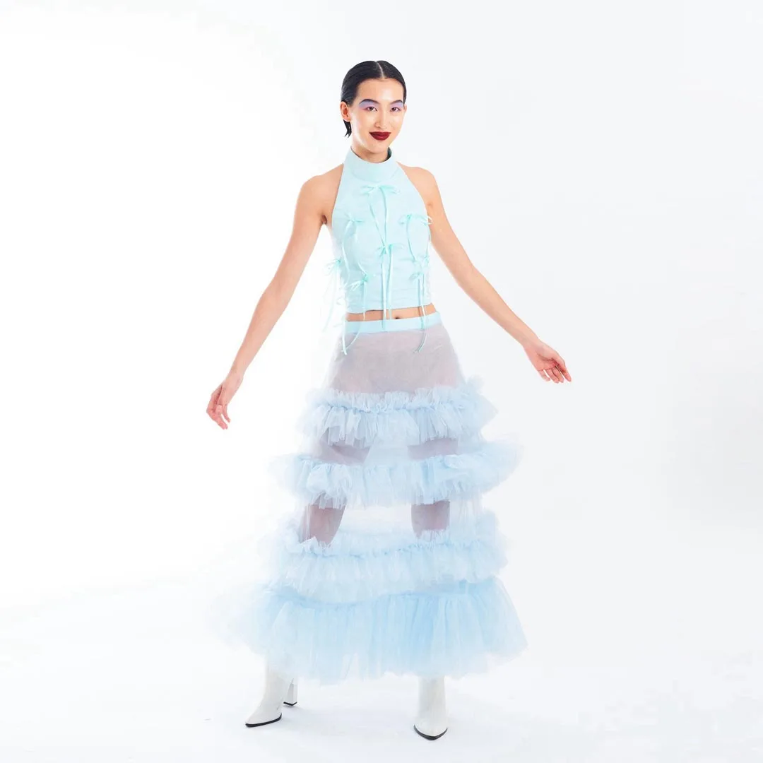 

Красивые прозрачные тюлевые макси-юбки с оборками и отделкой, сексуальная прозрачная юбка-пачка длиной до щиколотки, женская макси-юбка из тюля, цветная юбка на заказ Spódnica