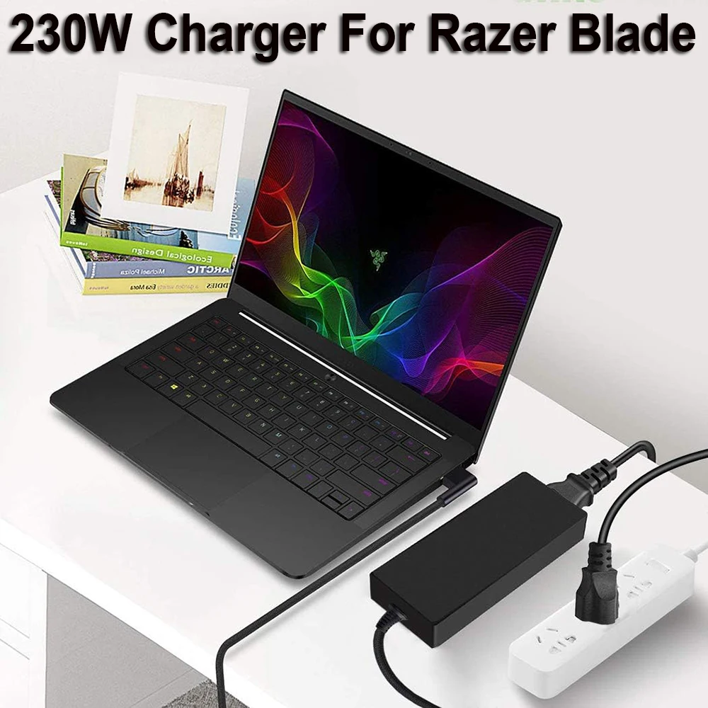 230W Charger Fit for Razer Blade 14 15 Pro-17 Razer 230W Power Adapter