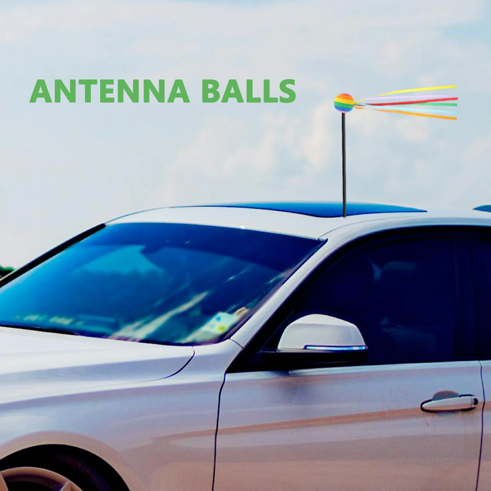 Car Antenna Decor Vehicle Antenna Ball With Ribbon Vehicle Antenna Topper Decoration car antenna decoration