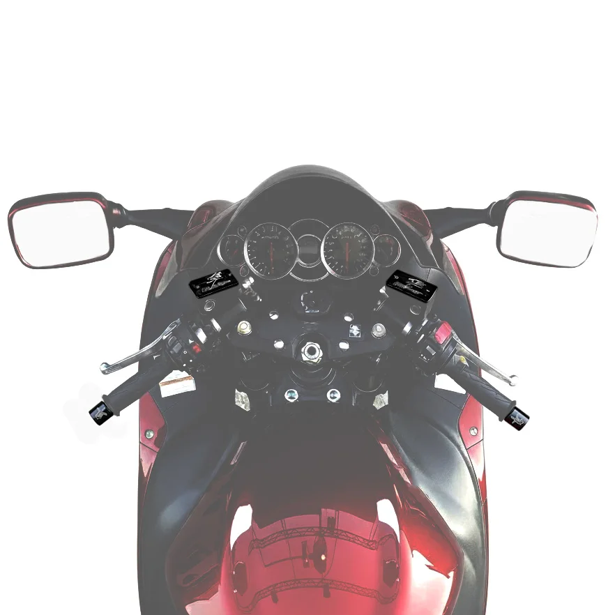 دراجة نارية CNC الألومنيوم دواسة فرامل خزان غطاء + المقود نهاية كاب لسوزوكي هايابوسا gsx1300r 1999 - 2020