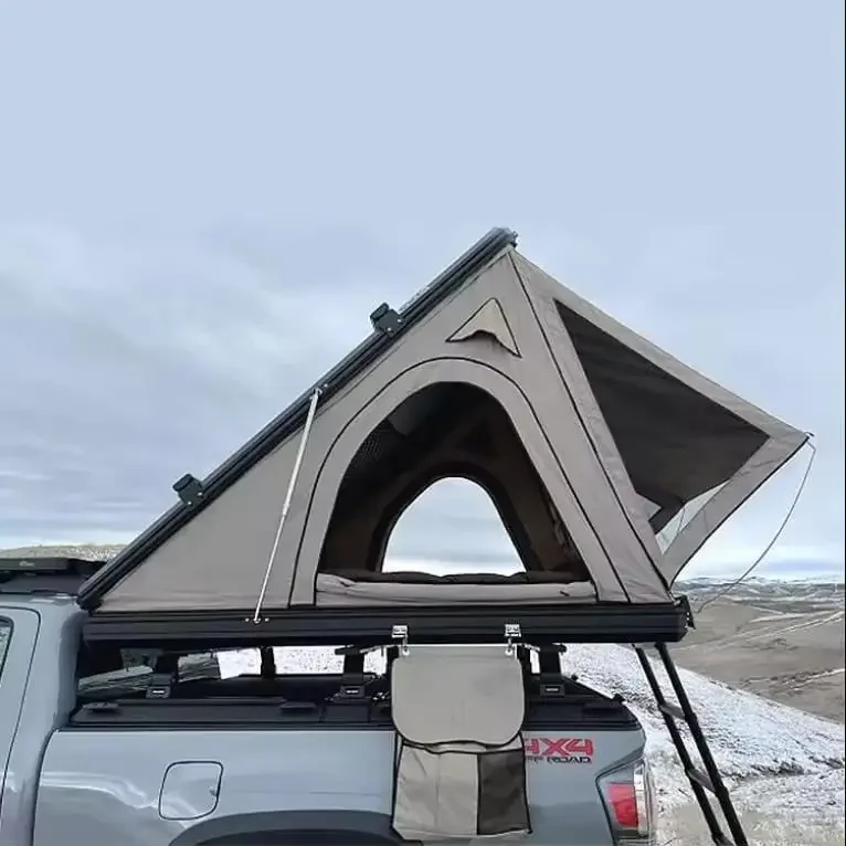 Modern Lightweight Hard Shell Roof Top Tent Factory Price Oxford Fabric Aluminum Camping Car Rooftop Tent With Annex