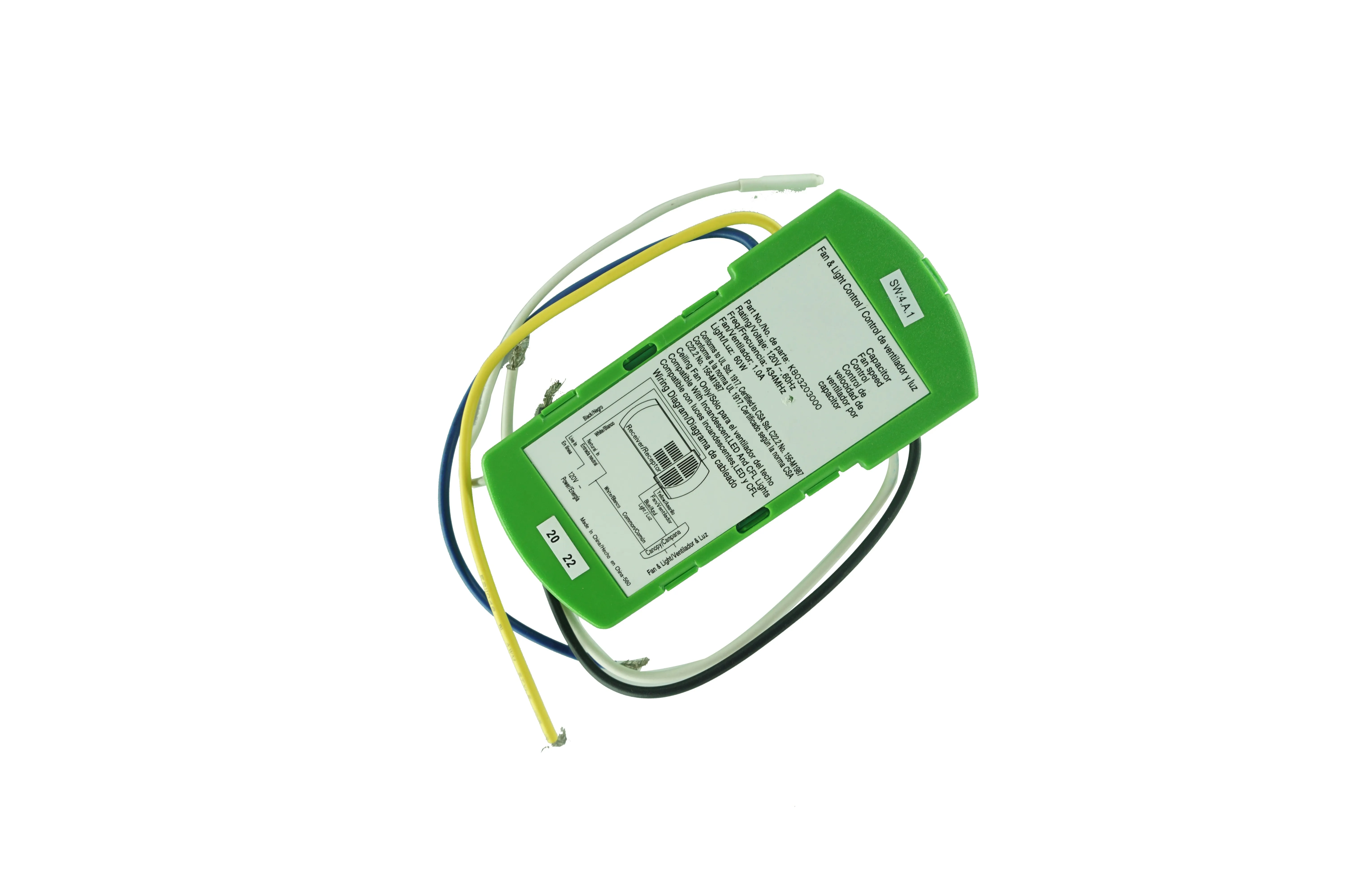 Remote Control Receiver Assembly K803206000 Compatible For Hunter Ceiling Fan 59156 50388 59437