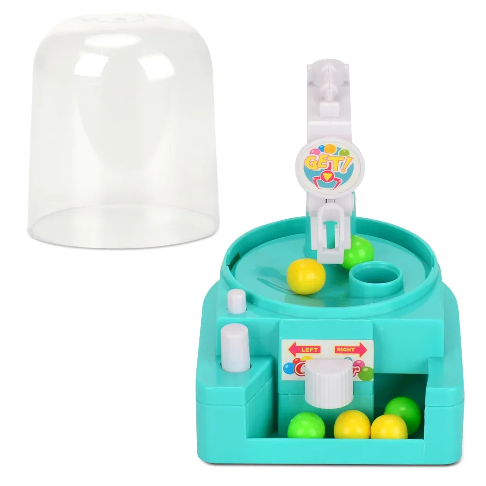 Mini Grasping Music Clip Candy Machine Small Gashapon Catching Robot Children Training Puzzle Twist Candy Action Toy Figures