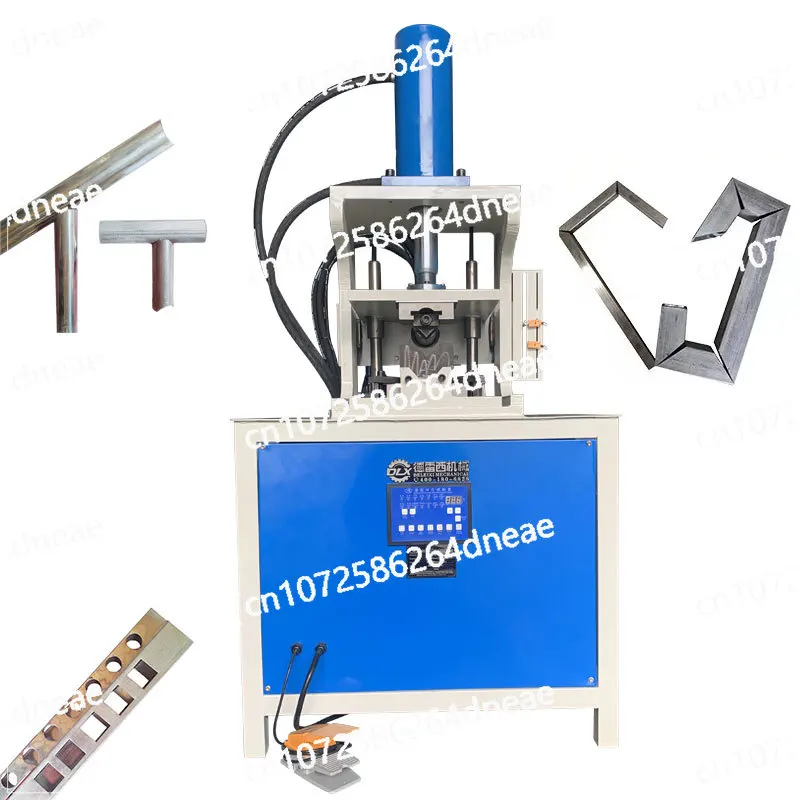 Hydraulic Angle Cutter 90 Degree Steel Pipe Hole Cutting Machine Square Tube Notching Punching Machine