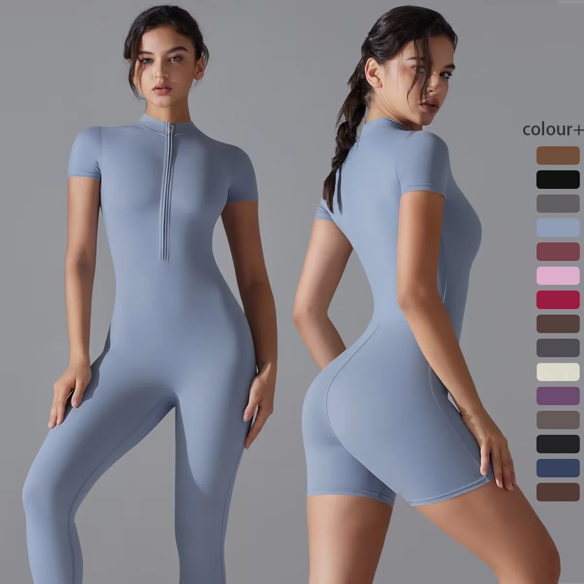 Women Bodysuits Fitness Sports Bodysuit Yoga Suit  Breathable Quick Drying Sports Yoga Clothing Women's Gym Push Up Workout