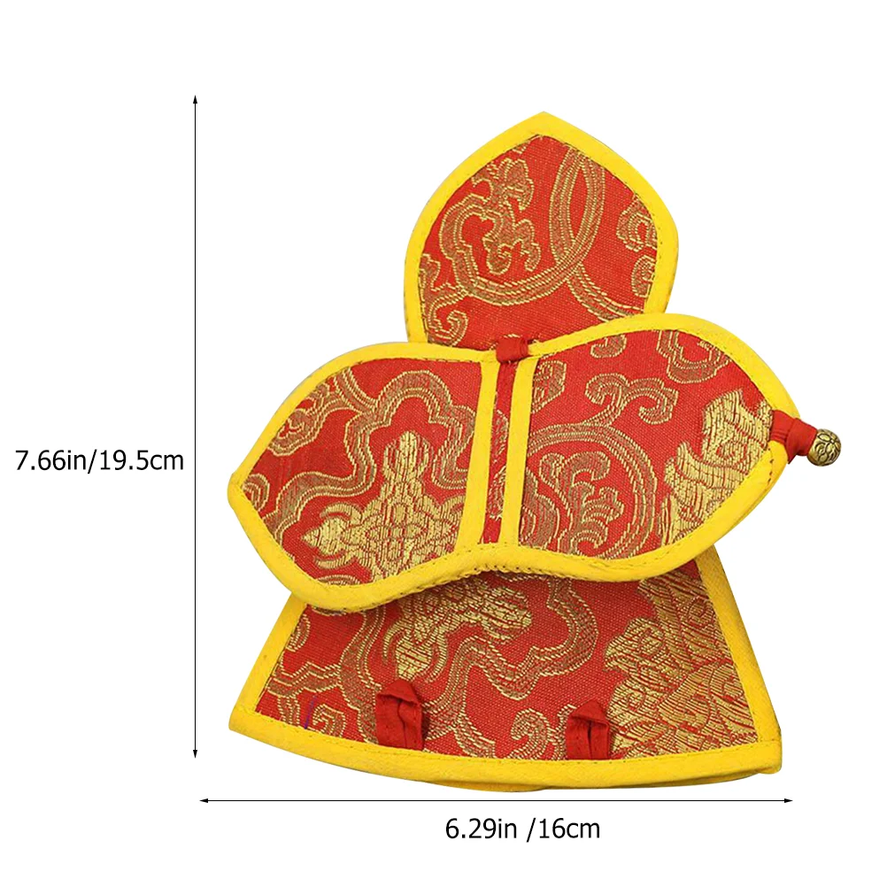 Jingle Bells for Crafts Vajra Storage Bag Bags Musical Instrument Thicken Red Brocade Protective