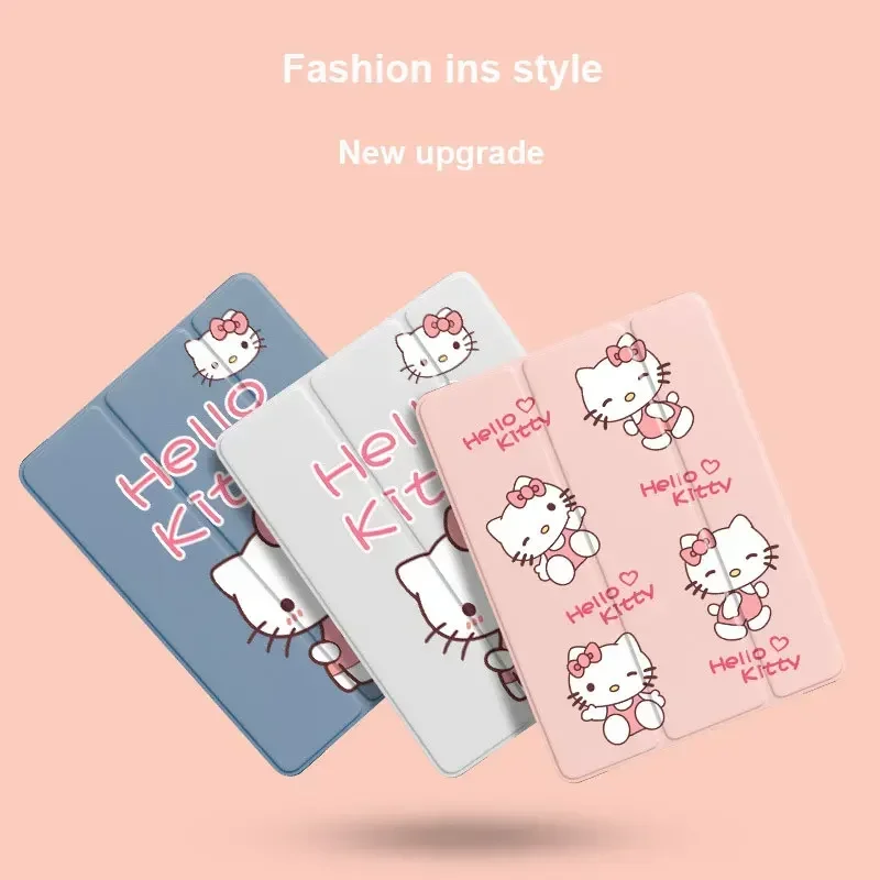 Hello Kitty Ipad Case for Ipad 10th Generation Case IPad Pro 2024 11inch 9/7/8th 9.7inch Air4/5 Mini 6 Tablet Case with Pen Slot