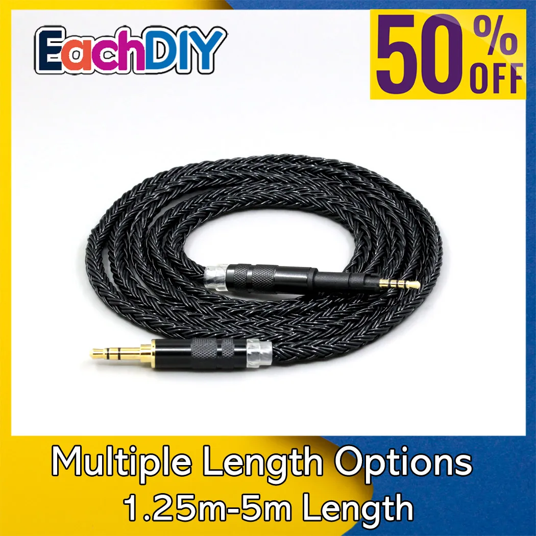 

16-жильный черный плетеный кабель для наушников Neumann ndh 20 30 ndh-20 ndh-30 NDH20 NDH30, артикул LN009034