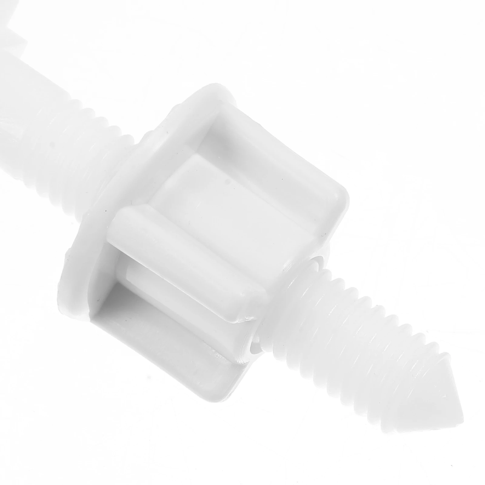 

2pcs Plastic Seat Hinge Bolt Screw Nut Set 27X27Mm Easy Install Durable Secure Fastener For Bowl Hardware Toilet Seat