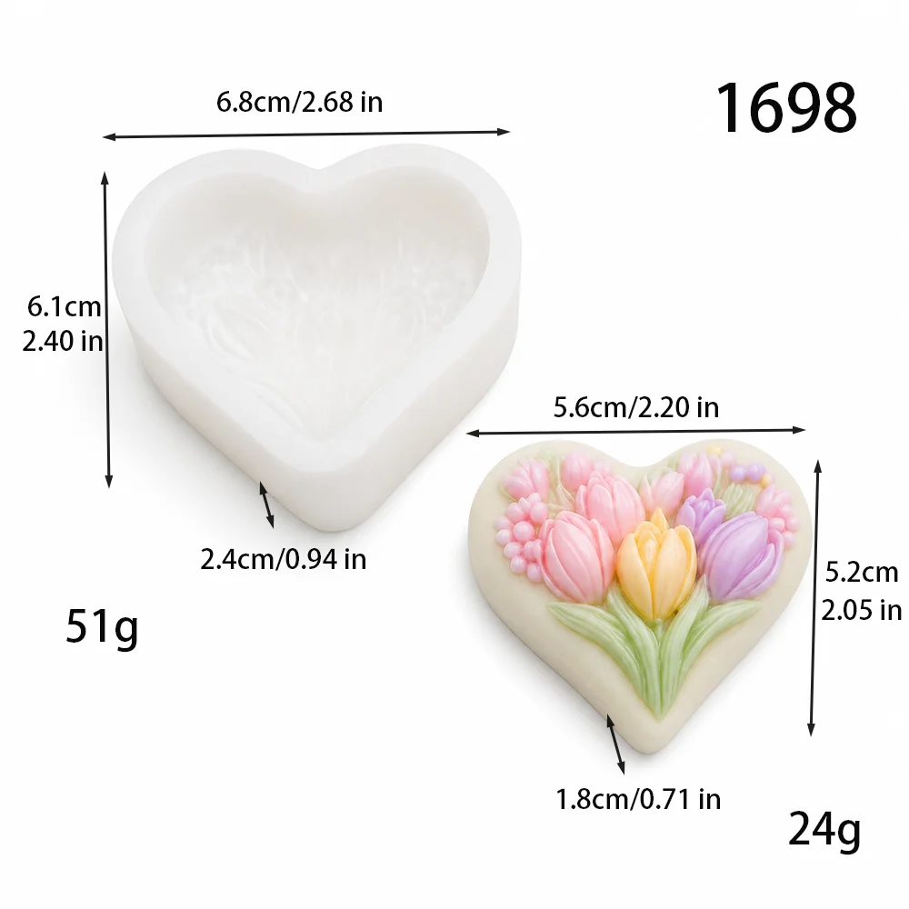 Toptan Aşk Lale Silikon Mum Ka - Soap Making Supplies Wholesale incelemesi ve fiyatı