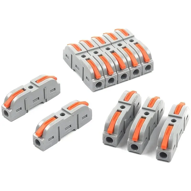 20/34/50PCS Lever Wire Connectors, 1 to 1 Inline Assemblable Wire Connector, Electrical Connectors Wire Terminals