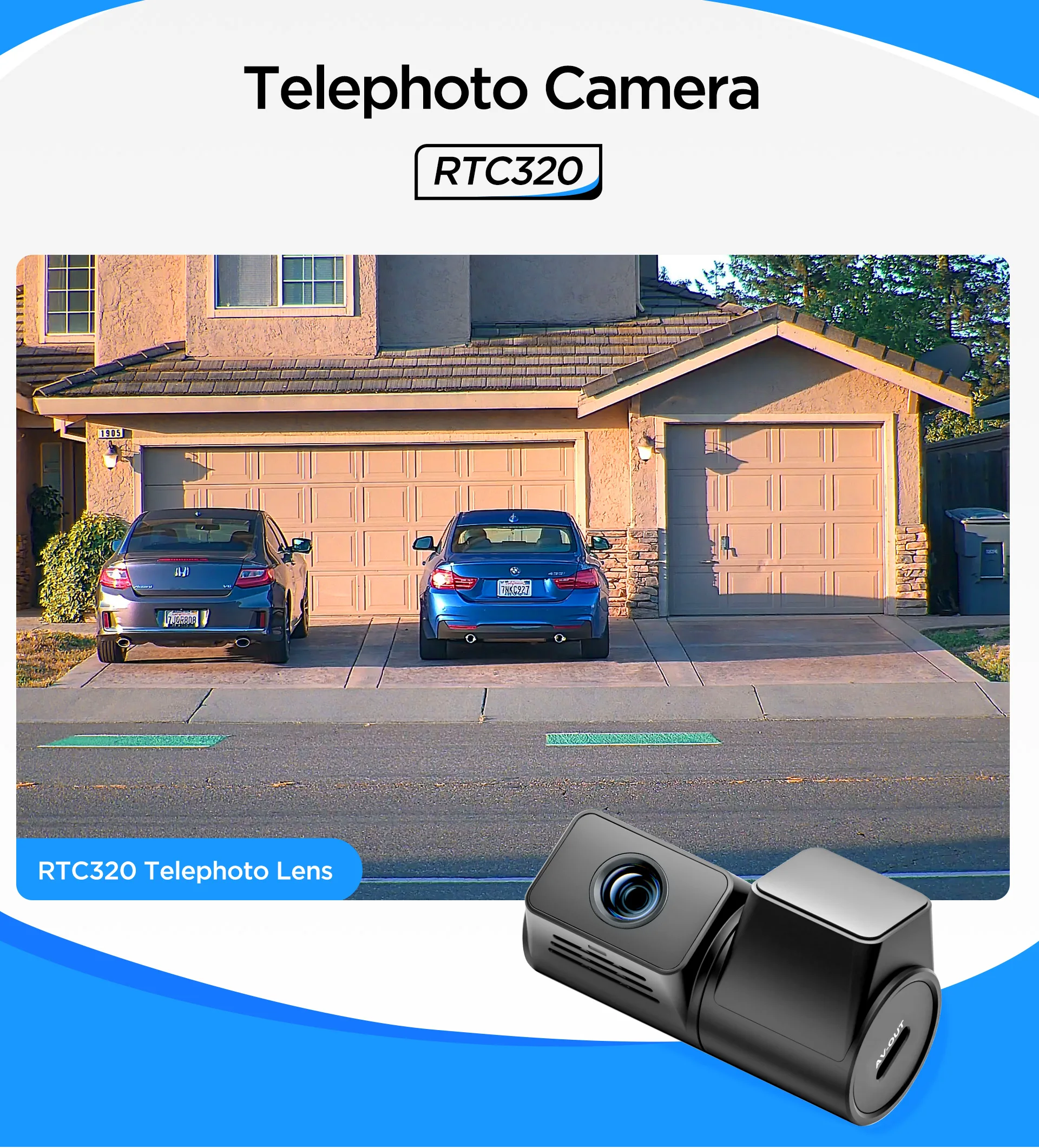 VIOFO RTC320 Teleobjektiv-Kamera für A229 PLUS/A229 PRO – Detail 1