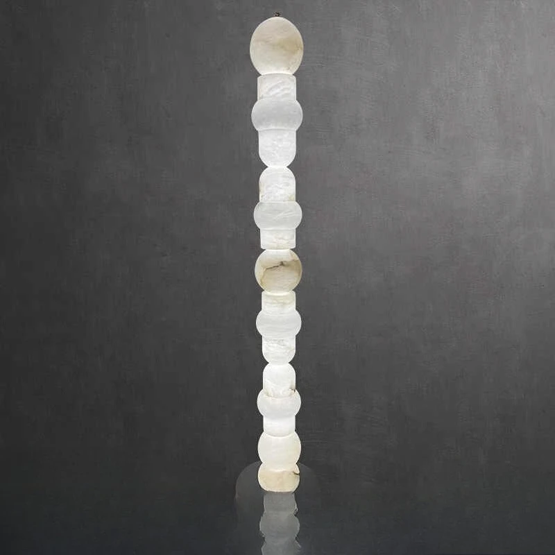 

Spanish natural marble floor lamp Modern simple living room Bedroom bedside lamp Sales department Villa floor