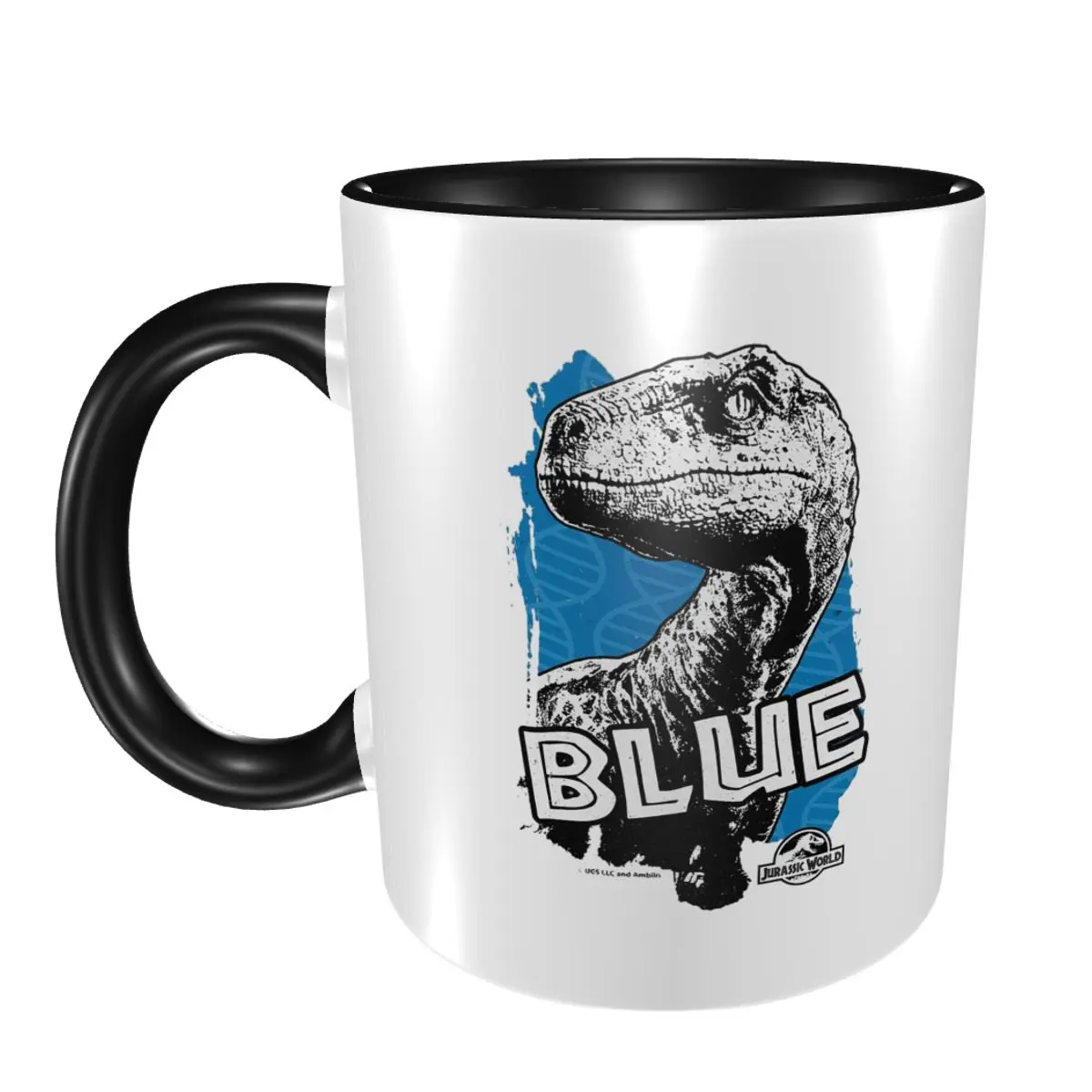 

Мир Юрского периода, синяя фанатская художественная графическая кружка, забавные керамические кофейные чашки, чайные кружки, чашка для молока, посуда для напитков, подарки для друзей