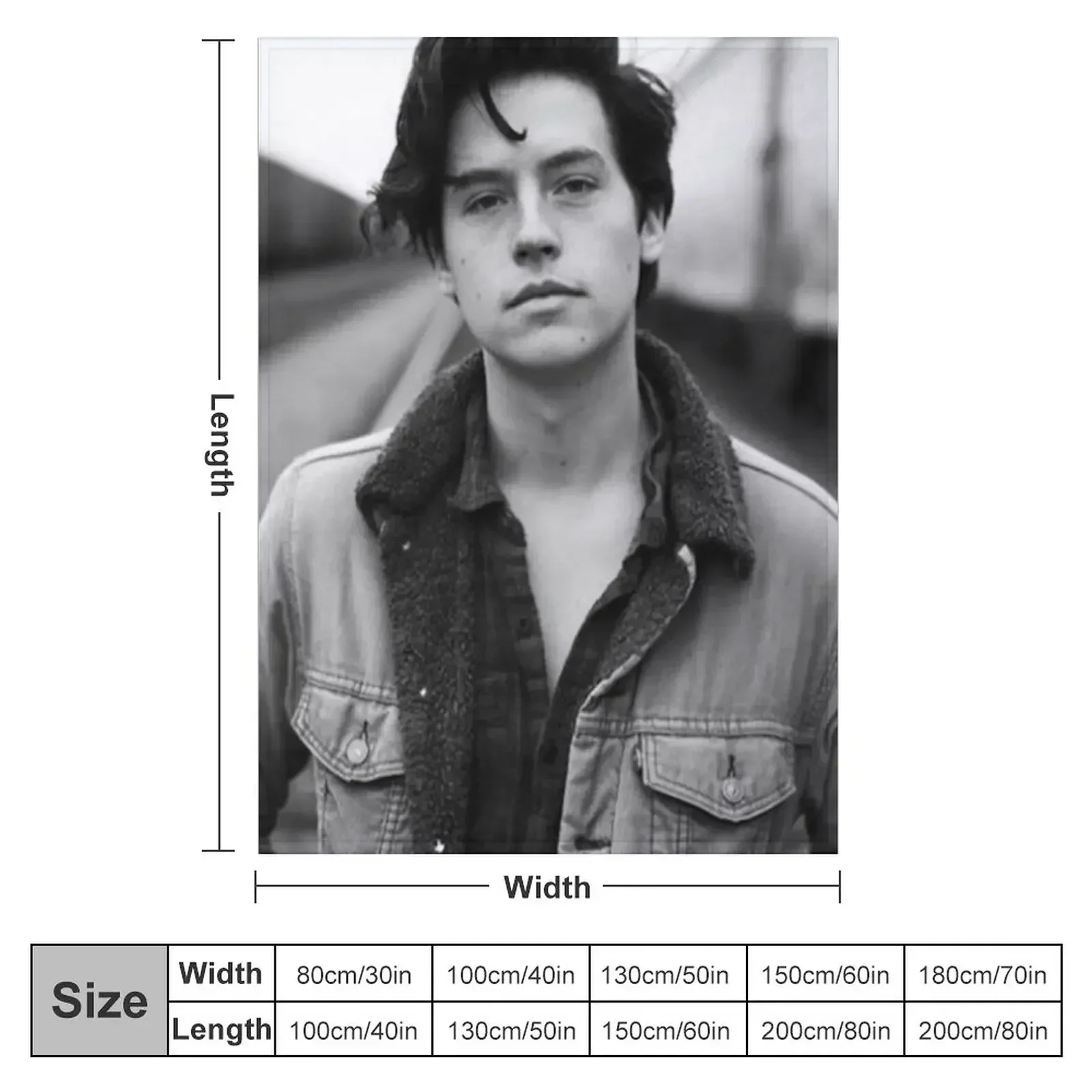 COLE SPROUSE BLACK AND WHITE Throw Blanket halloween Weighted Furry Furrys Blankets