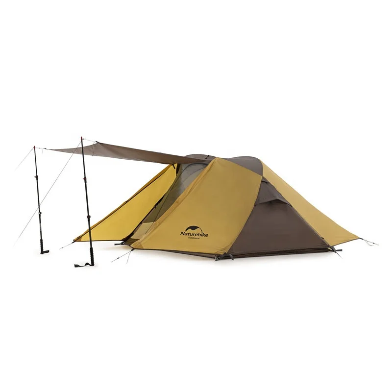 Naturehike outdoor camping 2 man Butterfly cross double hall tents for sale