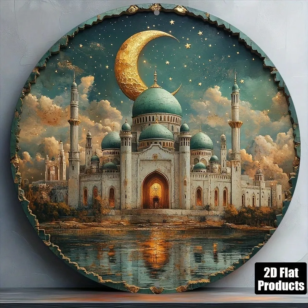 Vintage-Inspiriertes 8x8 Zoll Rundes Metallschild - Perfekt für Heimdekoration, Geschenke und Partys