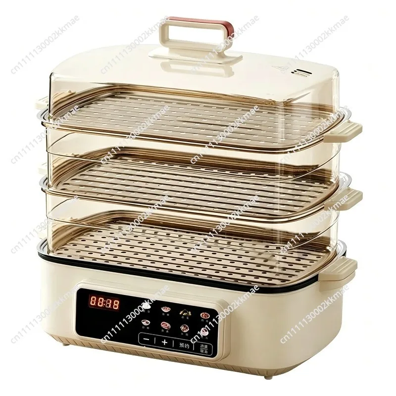 Electric Multi-Functional Cooker:Steaming, Boiling, Frying, Stir-Frying All-in-One Pan Electric Hot Pot Student Electric Steamer