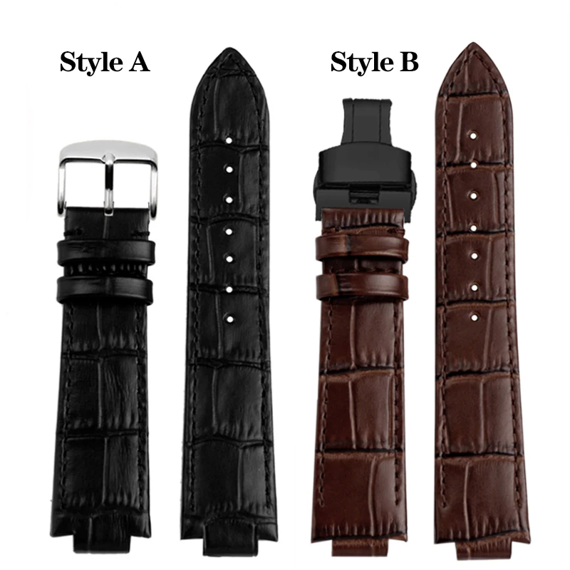 Cowhide Leather Watchband for LV Strap Louis Vuitton Tambour Series Insert Metal Quick Release Endlink Men Women Watch Bracelet