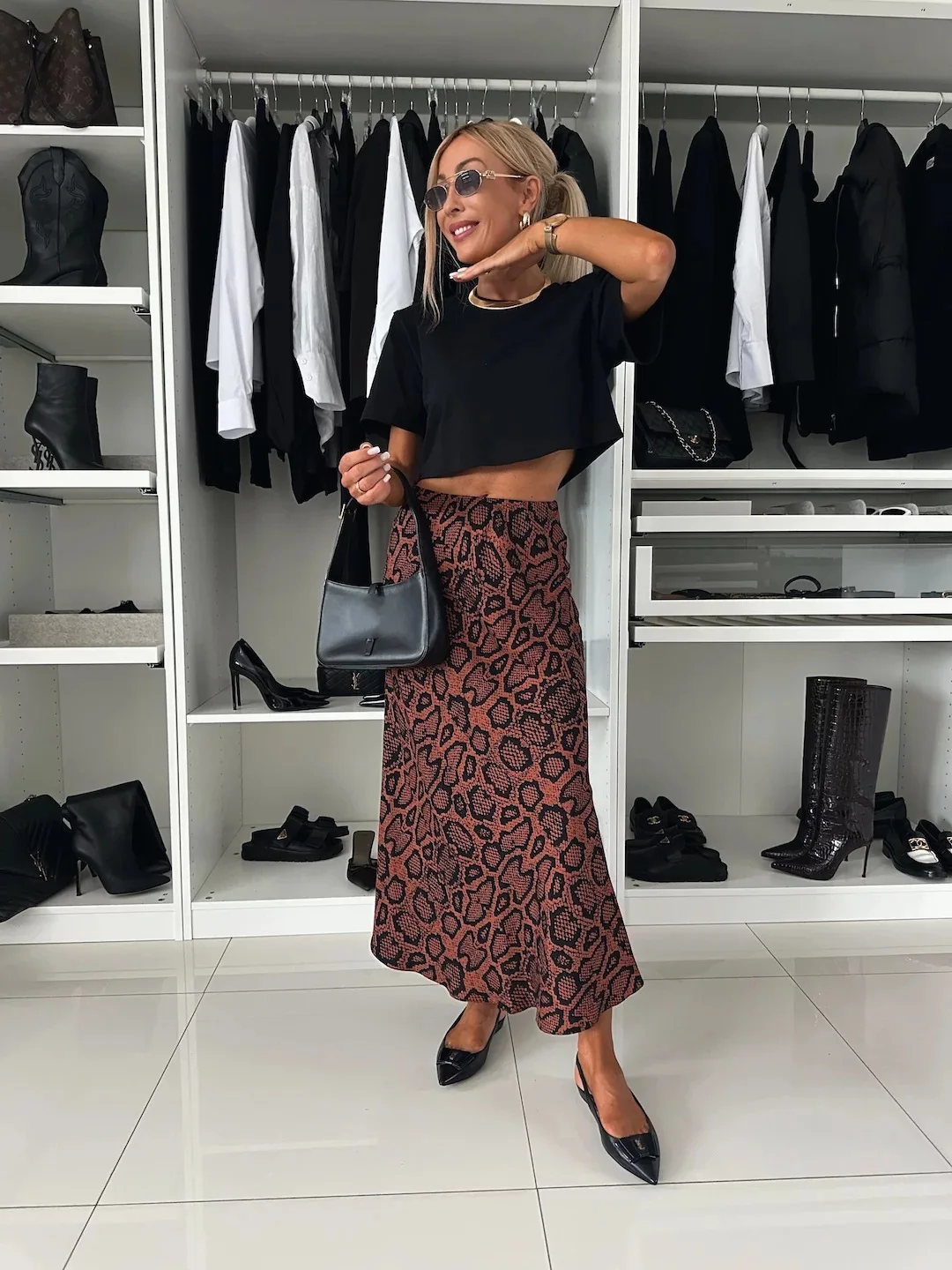 French Sexy Women's Midi Skirt Autumn Temperament High Waist Animal Print Straight Tube Long Skirt Urban Women's Y2K Long Skirts