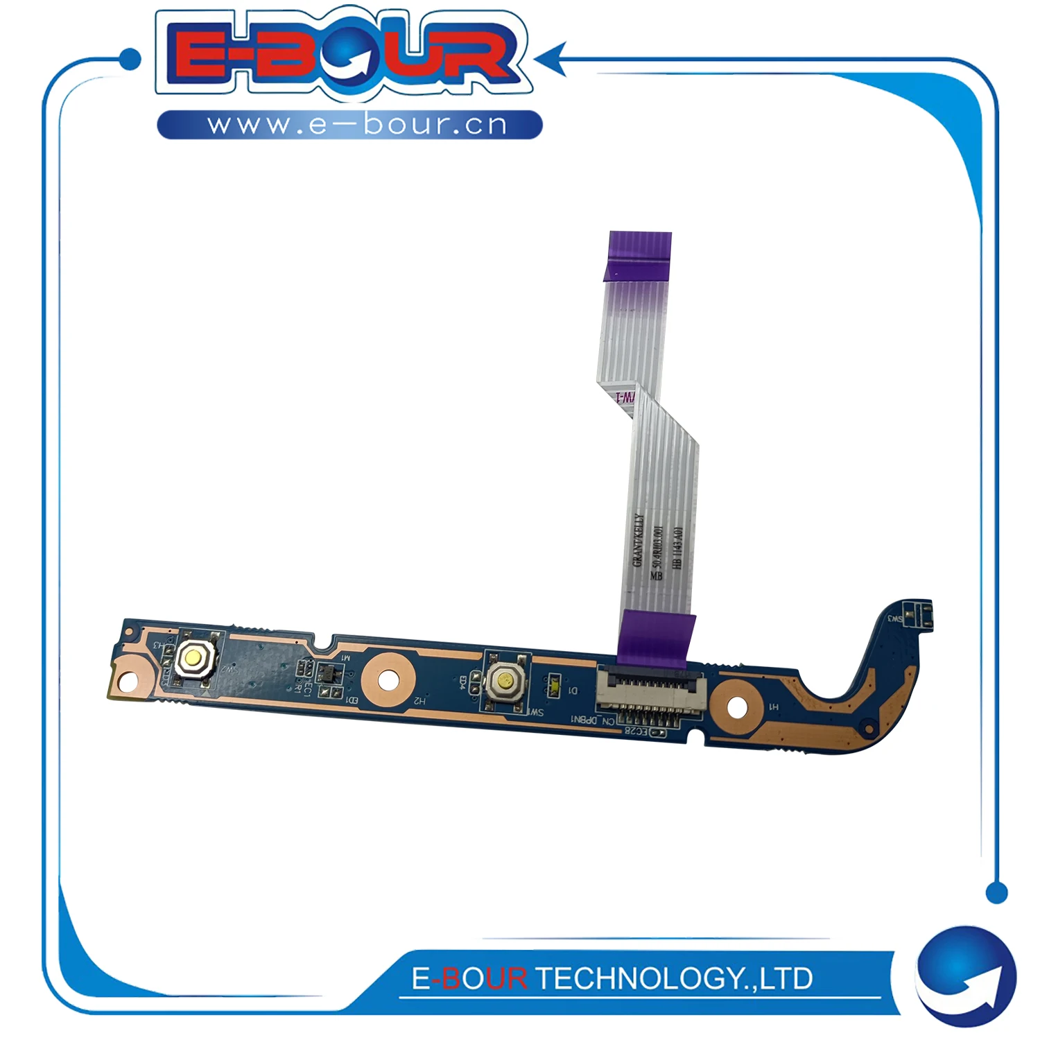 플렉스 리본 케이블이 있는 노트북 전원 단추 보드, H DV7-6000 41-AB6304 40GAB6304-D 50.4RI03.001 용 노트북 ON OFF 스위치, 신제품