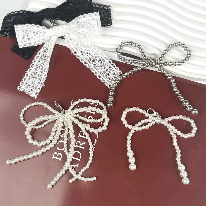 

1pc Bowknot Shoe Decoration Shoe Lace Clips with Stylish Beaded Sneakers Detachable Resin Pearls Flower Shoe Clips Decorative