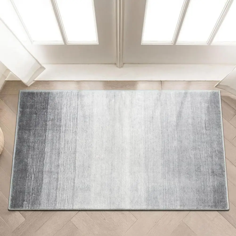 Noise-reducing Area Rug Quick-drying Gradient Color Bathroom Floor Mat with Anti-slip Design for Kitchen Room for Bedroom