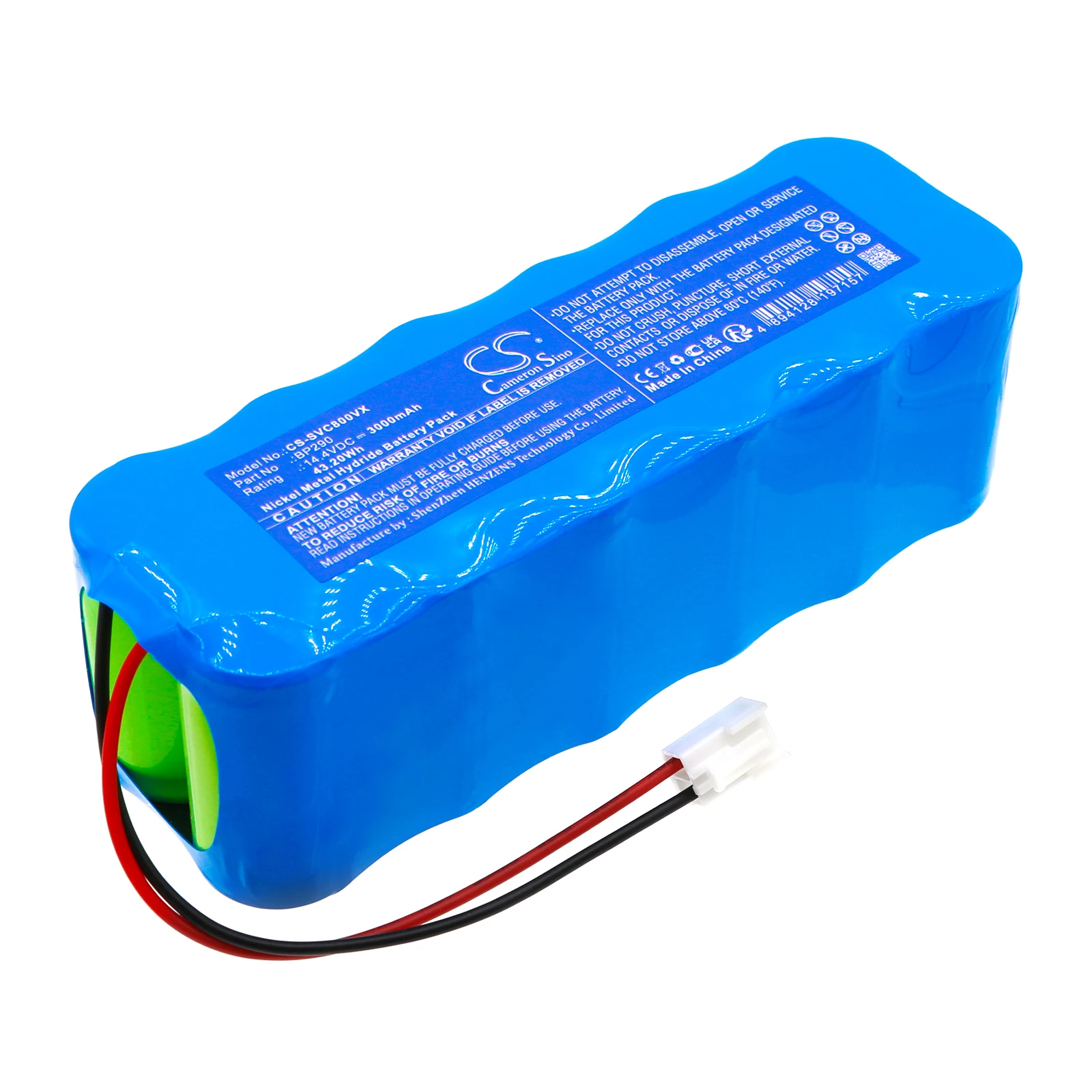 Batería de repuesto CS para Sencor, Goddess SVC 8000, SVC 8000A, SVC 8000B, SVC 8000 S PN:BP290 3000mAh / 43.2Wh