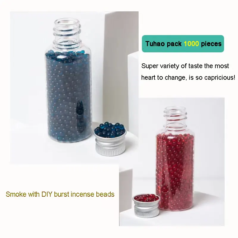 1000pcs Mixed Fruit Flavor Menthol Capsule Burst Beads Cigarette Explosion Mint Popping Beads Smoking Filter Ball Fresh Breath