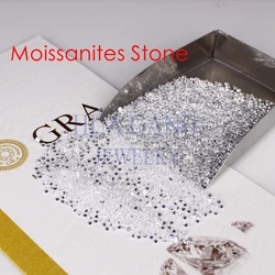 Small Size 1mm~3mm D Color Loose Moissanite Beads Round Brilliant Cut Loose Moissanite Stone For Jewelry Gems
