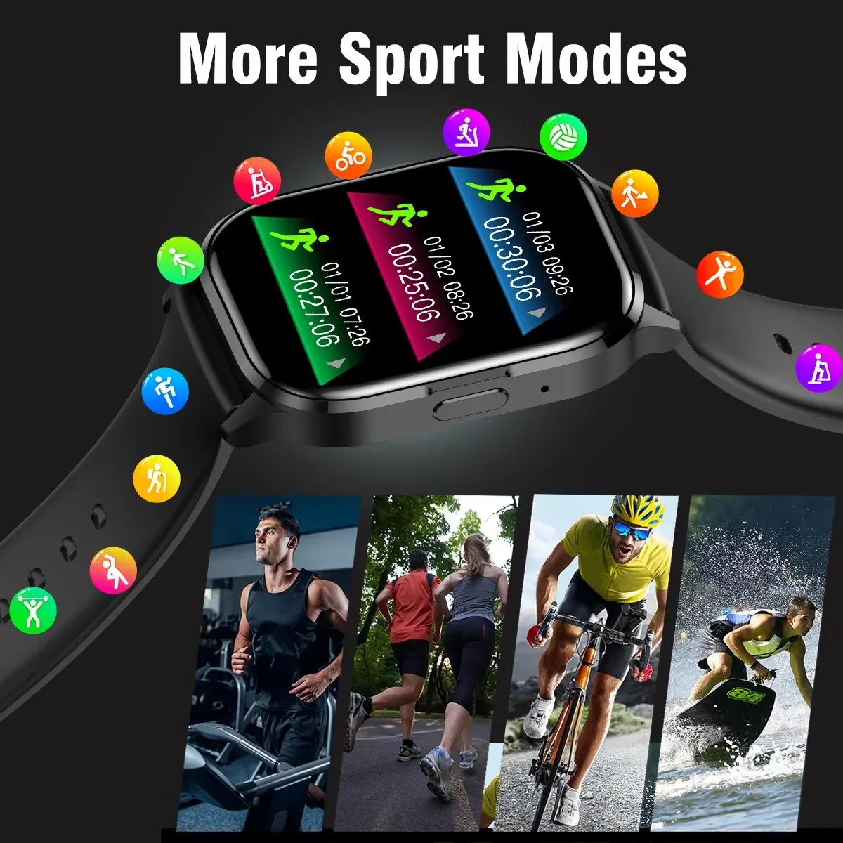 SENBONO 2023 AMOLED Smart Watch with Bluetooth Call
