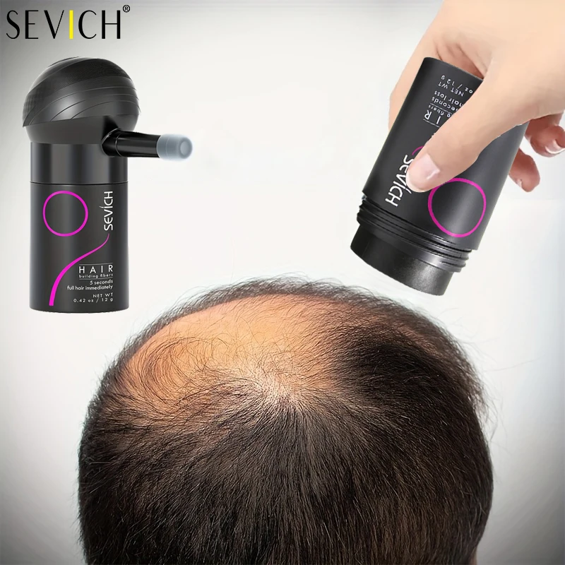10 Color Hair Regrowth Powder Keratin Applicator Hair Building Fiber Powder Spray Pump Hair Thickening Powder Hair Styling 12g