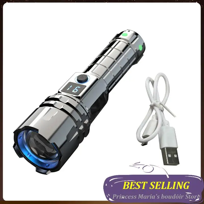 

AB30-Mountain Adventure Emergency Flashlight Multi-Functional Hand Held Torch Rechargeable Ultra-Long Battery Life Flashlight Du