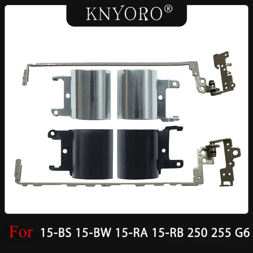 Nuevas bisagras LCD para portátil HP 15-BS 15-BW 15-RA 15-RB 250 G6 255 G6 bisagras cubierta de bisagra de repuesto cubierta negra plateada