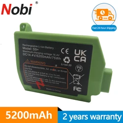 Nobi 5200mAh S9 Replacement Lithium Ion Battery Parts For iRobot Roomba S9+ 9550/S9 9150 Sweeping Robot Vacuum Series 14.4V 75Wh