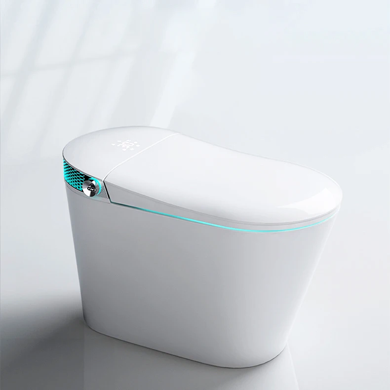 Electric One Piece Wc Automatic Sensor Flushing Hidden Water Tank Intelligent Smart Toilet deposit
