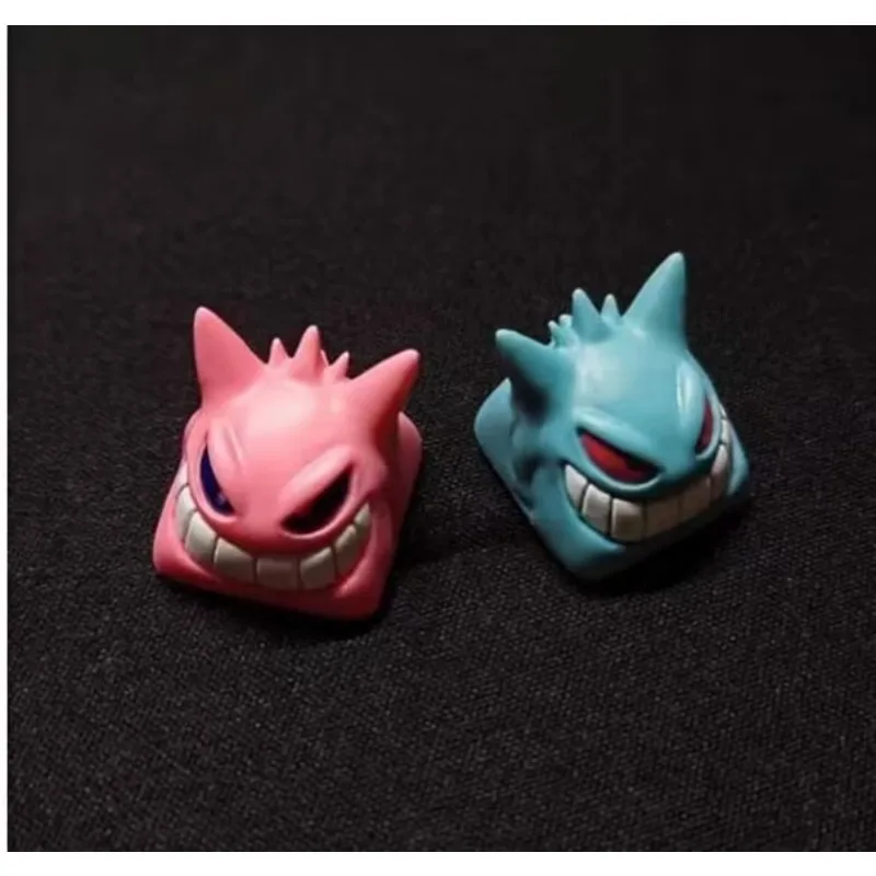 Anime Pokemon Keycaps Gengar DIY Handmade Custom Resin KeyCaps Cartoon KeyCaps Mechanical Keyboard Accessories Holiday Gifts